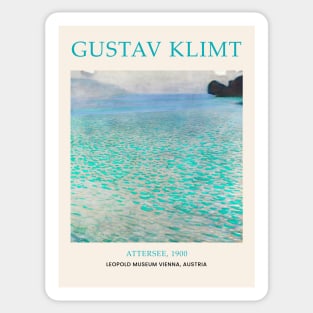 Gustav Klimt Attersee Painting Sticker